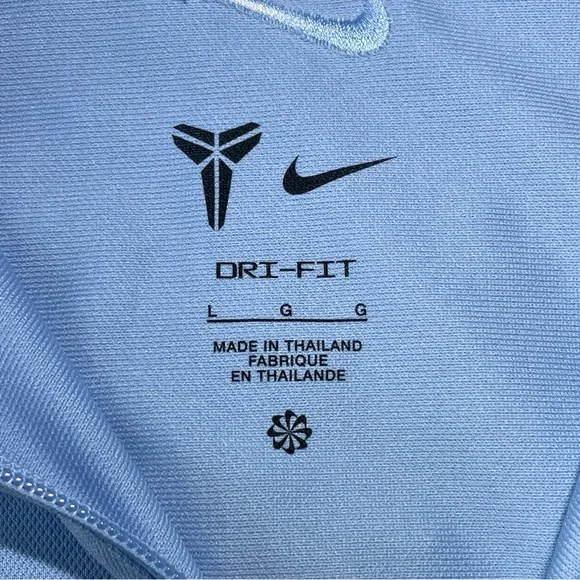 Nike Mamba Kobe Bryant Full Zip Jacket Mens Large Light Blue Dri-Fit HJ8097-422 - Picture 7 of 11